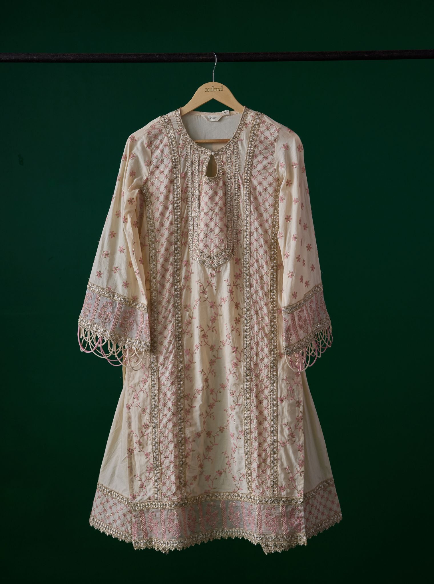 Briti Supima Cotton Off White Kurta Set