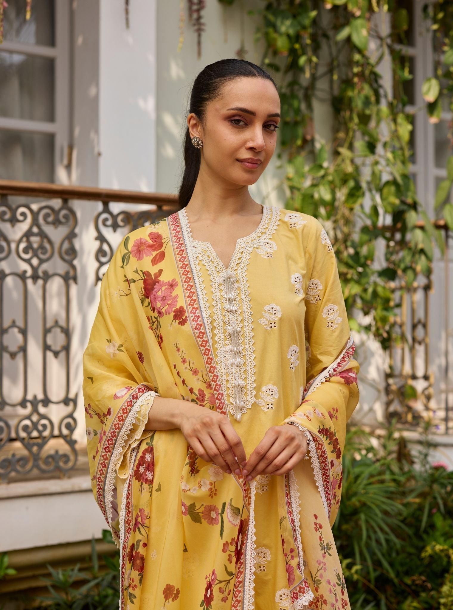 Avo Supima Cotton Yellow Kurta Set