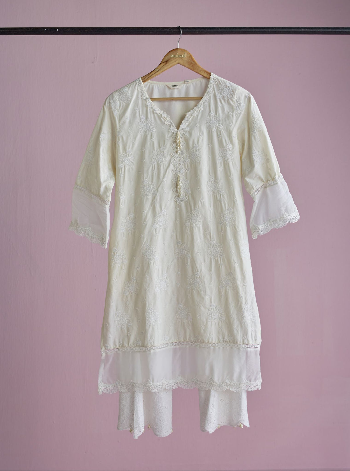 Emmie Supima Cotton Off White Kurta Set