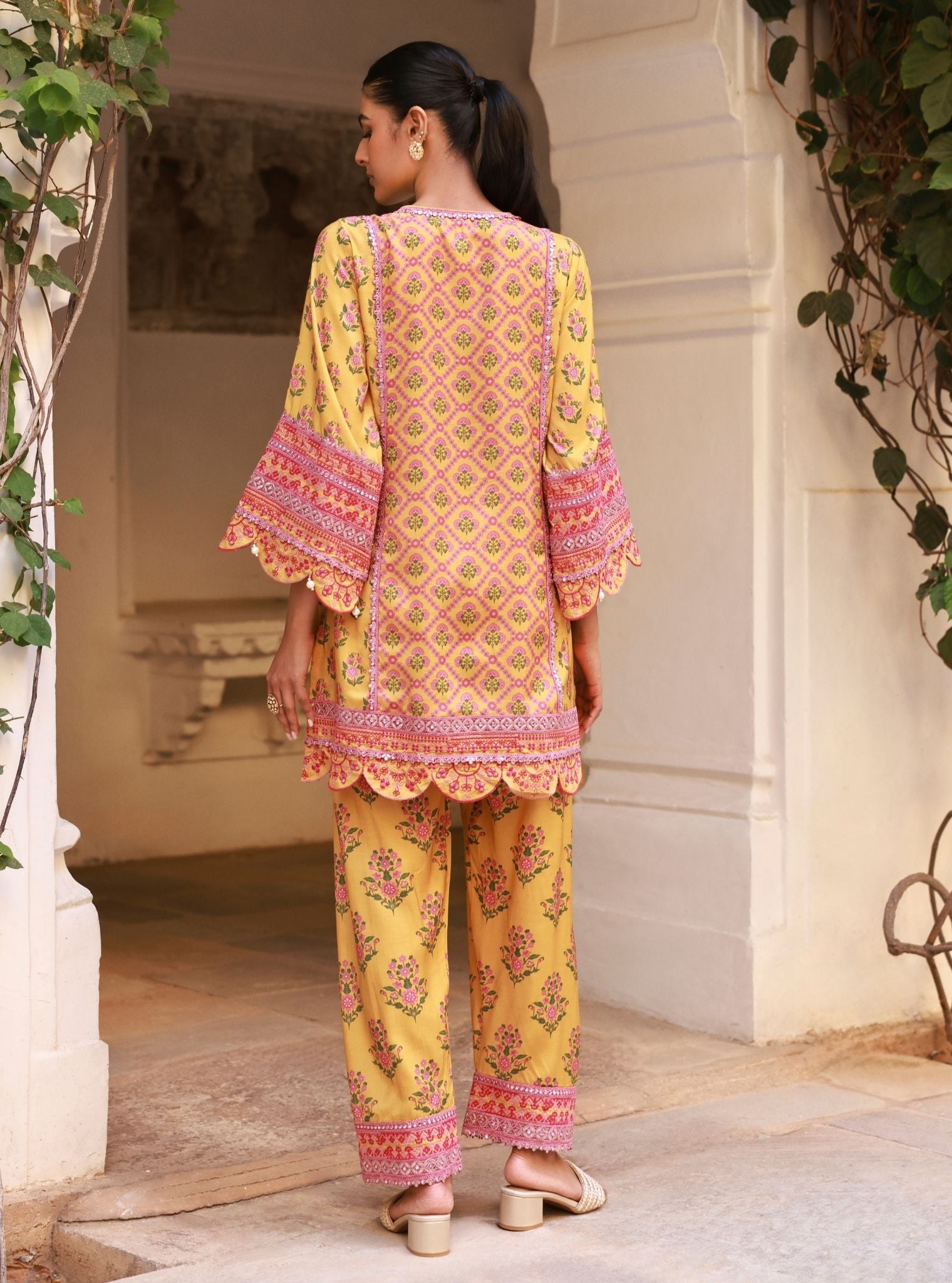 Kalari Mustard Lawn Kurta Set