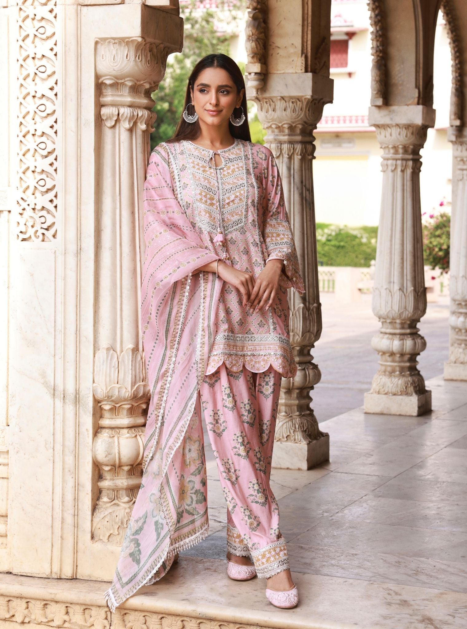 Kalari Pink Lawn Kurta Set