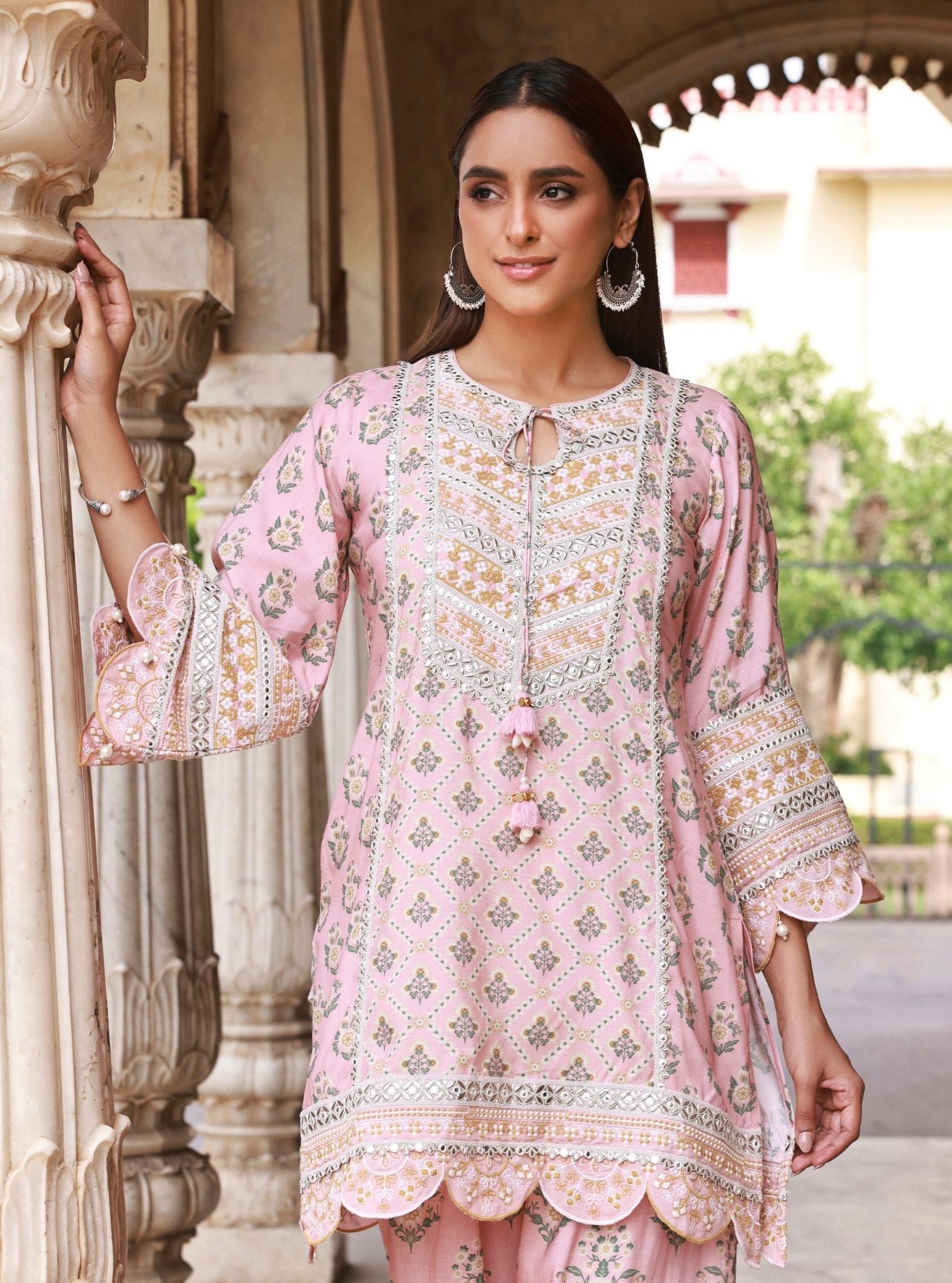 Kalari Pink Lawn Kurta Set