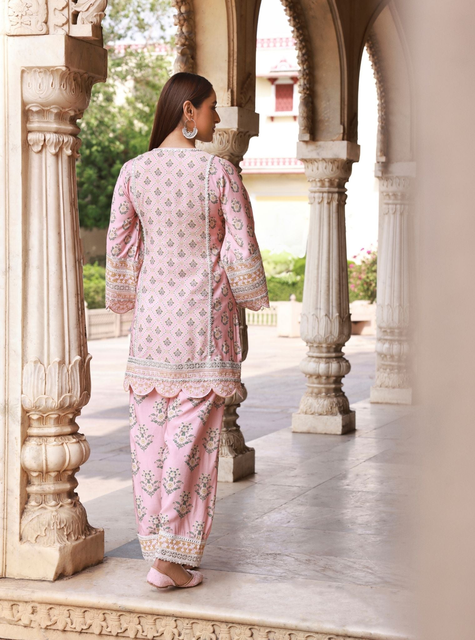 Kalari Pink Lawn Kurta Set