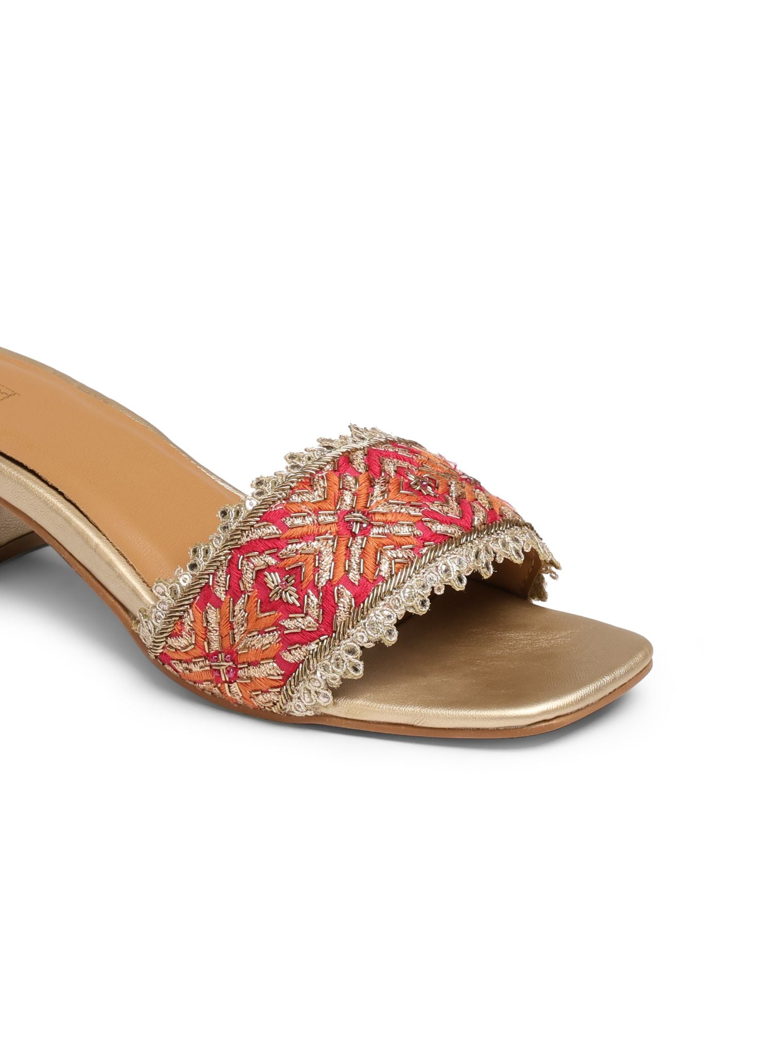 Salvia Fushia Vegan Block Heel