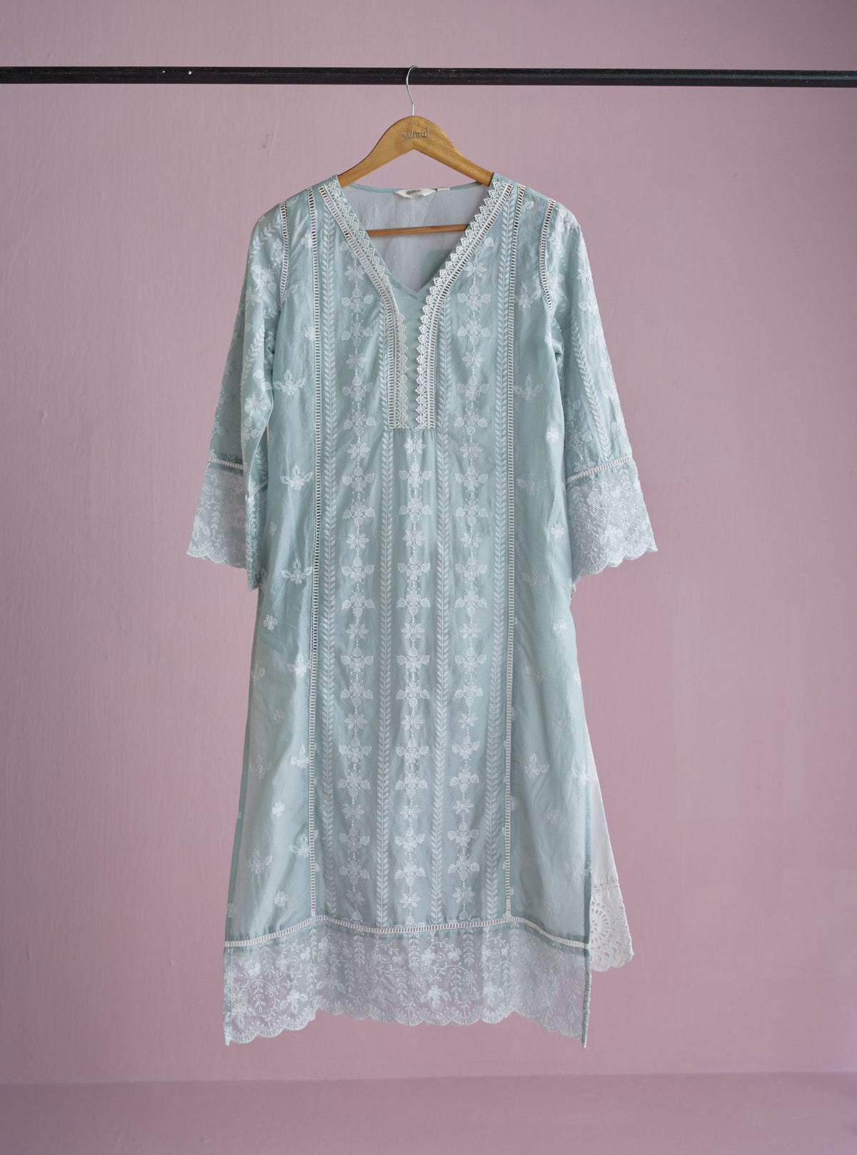 Arpina Supima Cotton Light Blue Kurta Set