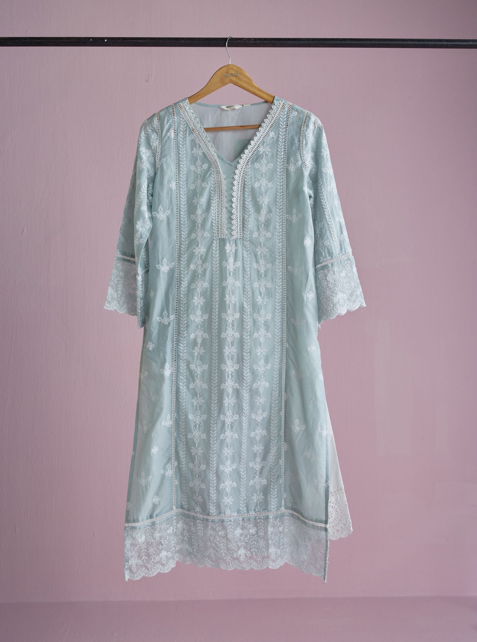 Arpina Supima Cotton Light Blue Kurta Set