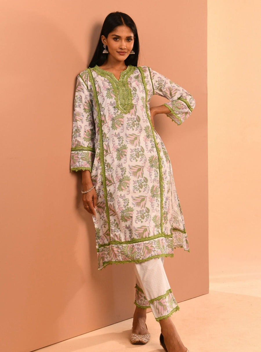 Mulmul Flora Kurta main image 0