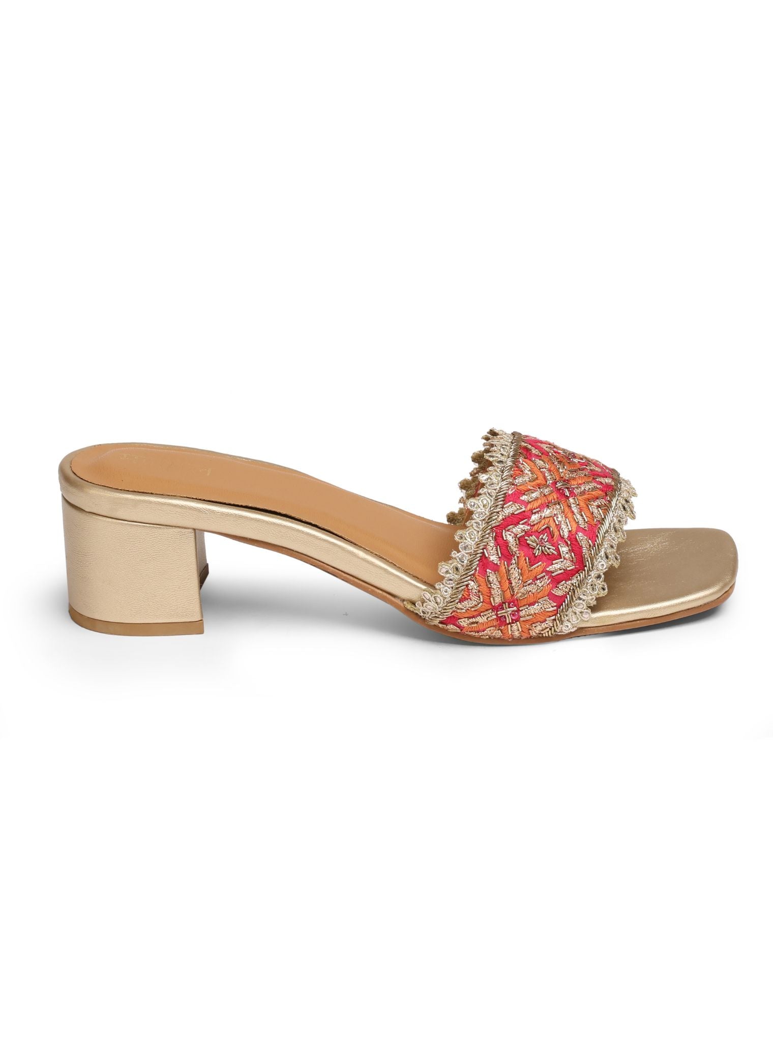 Salvia Fushia Vegan Block Heel