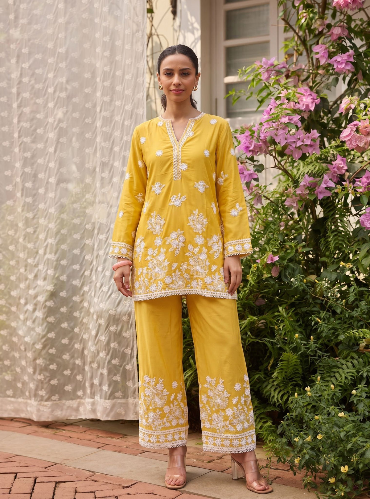 Kalani Supima Cotton Yellow Co-ord Set