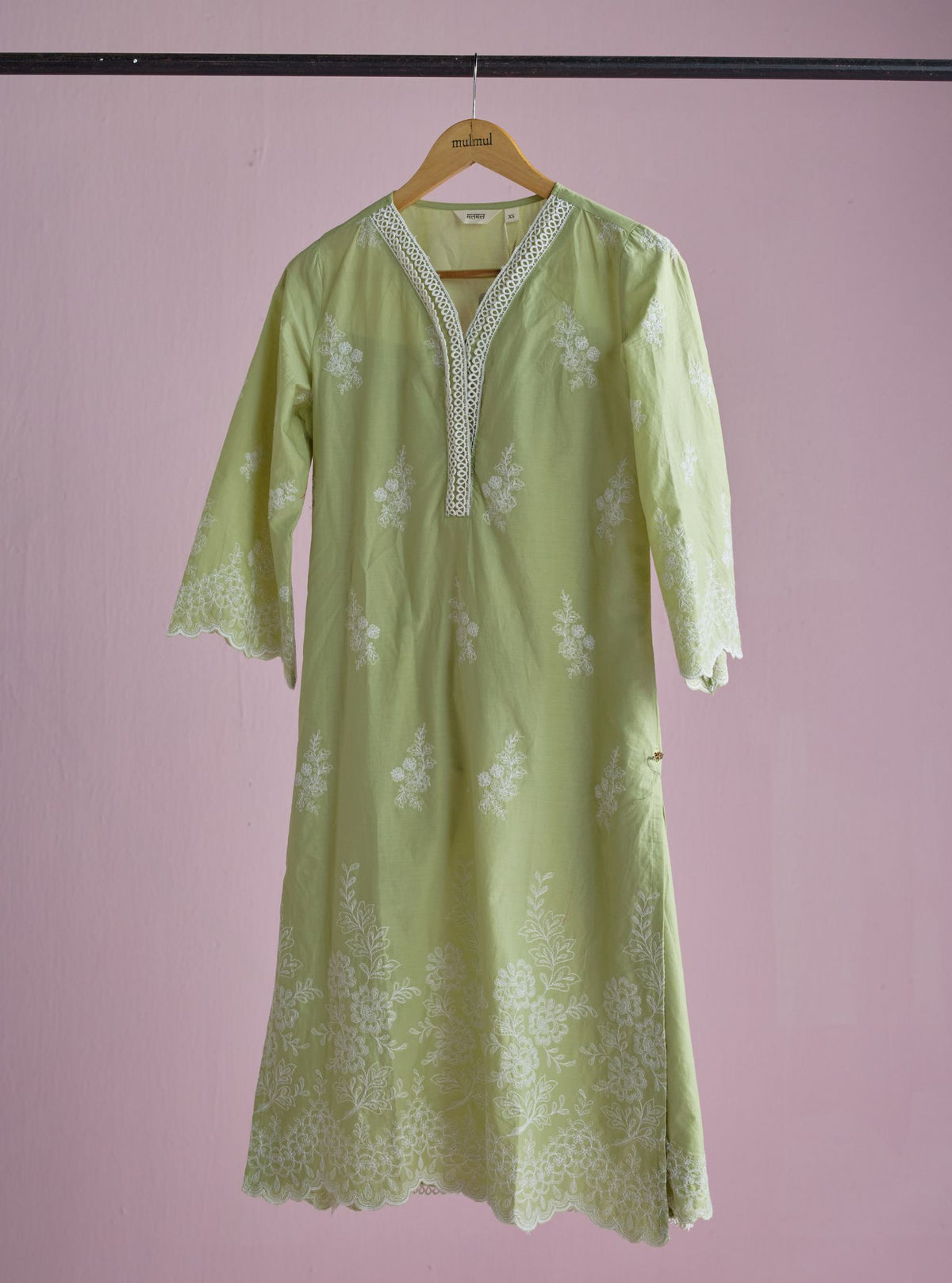 Moon light Supima Cotton Green Kurta Set