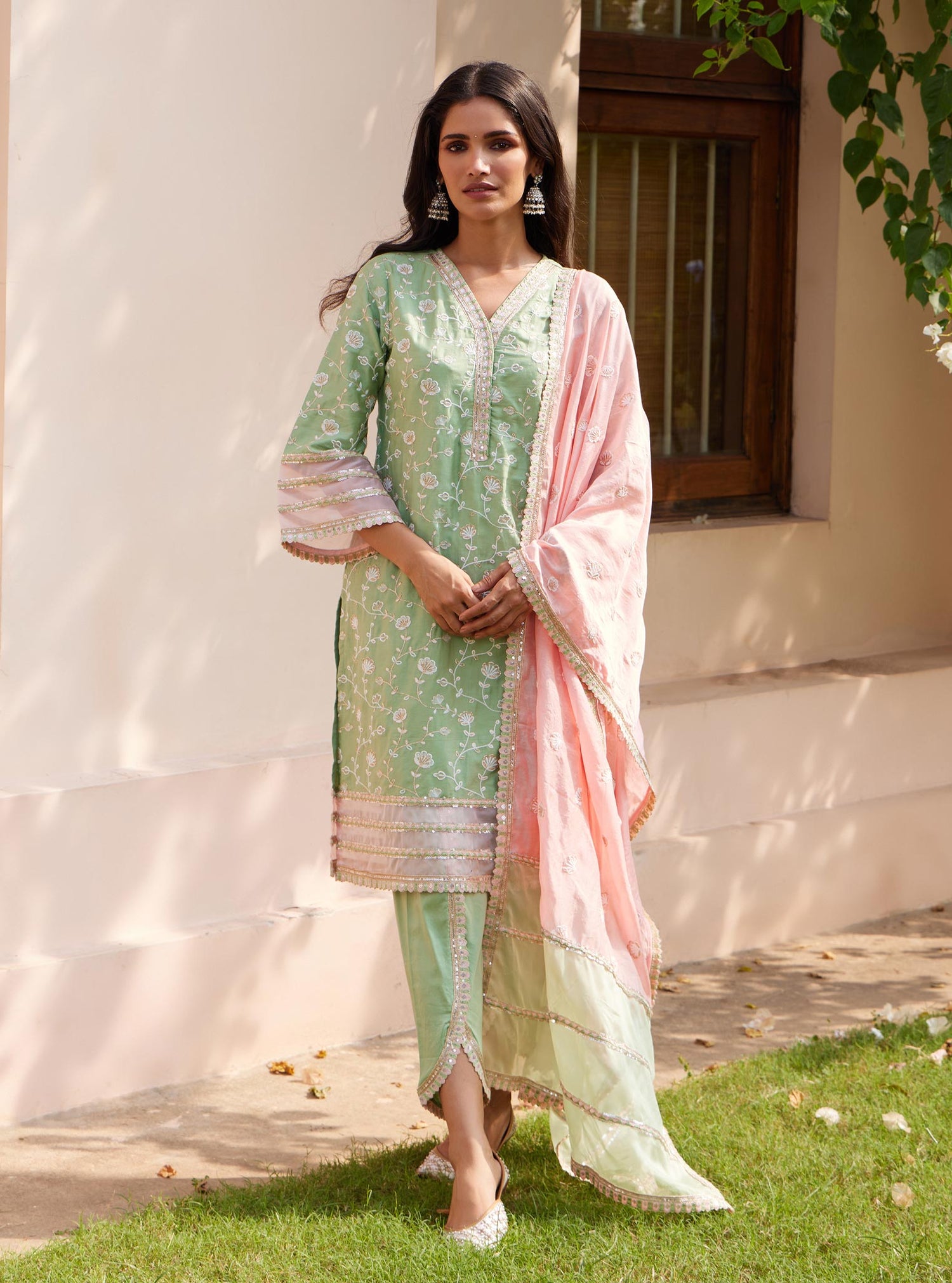 Drita Pima Blue Kurta Set main image 0