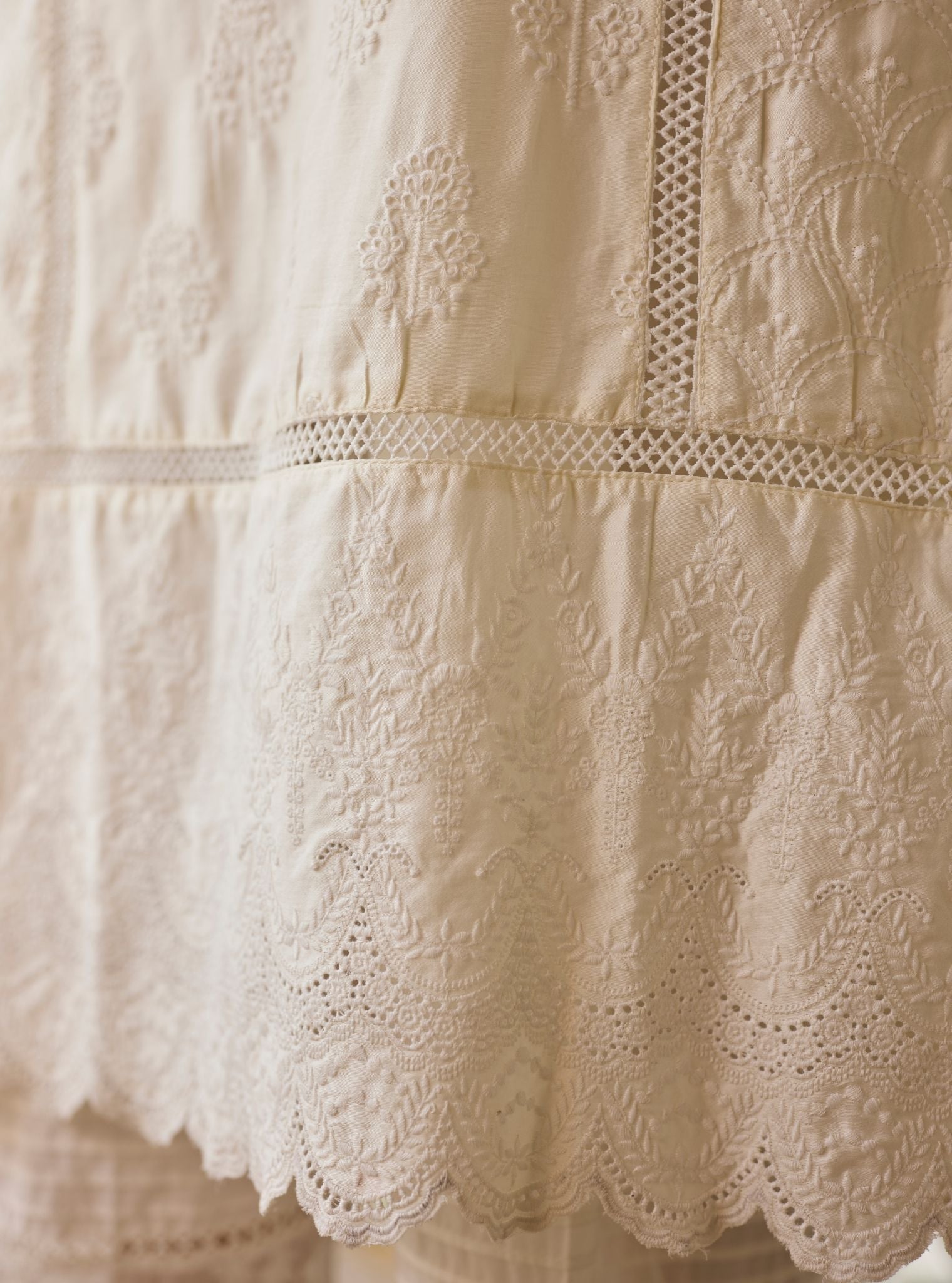 Blair Pima Satin Off White Kurta Set