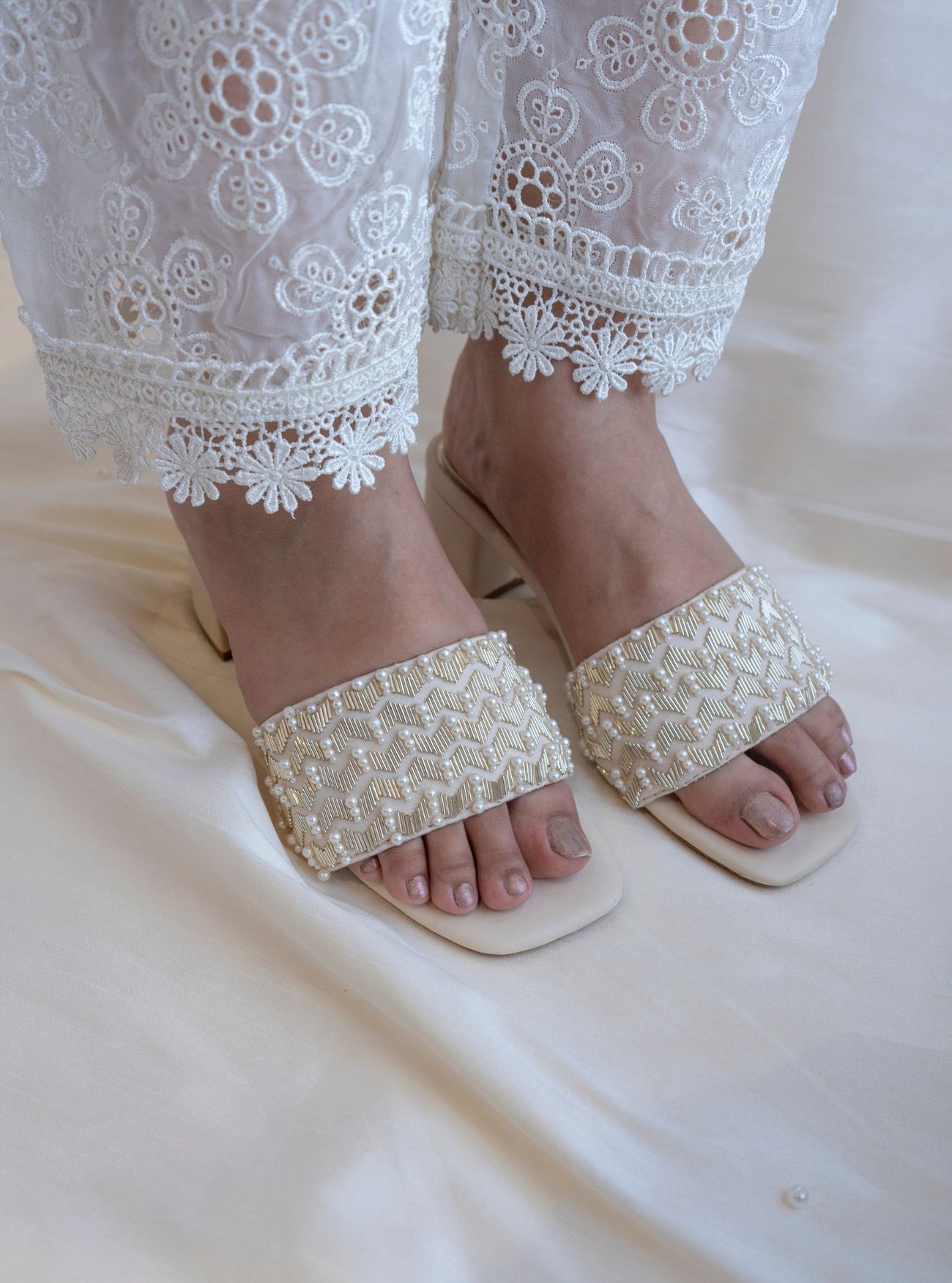 Lata Light Gold Vegan Heel main image 1