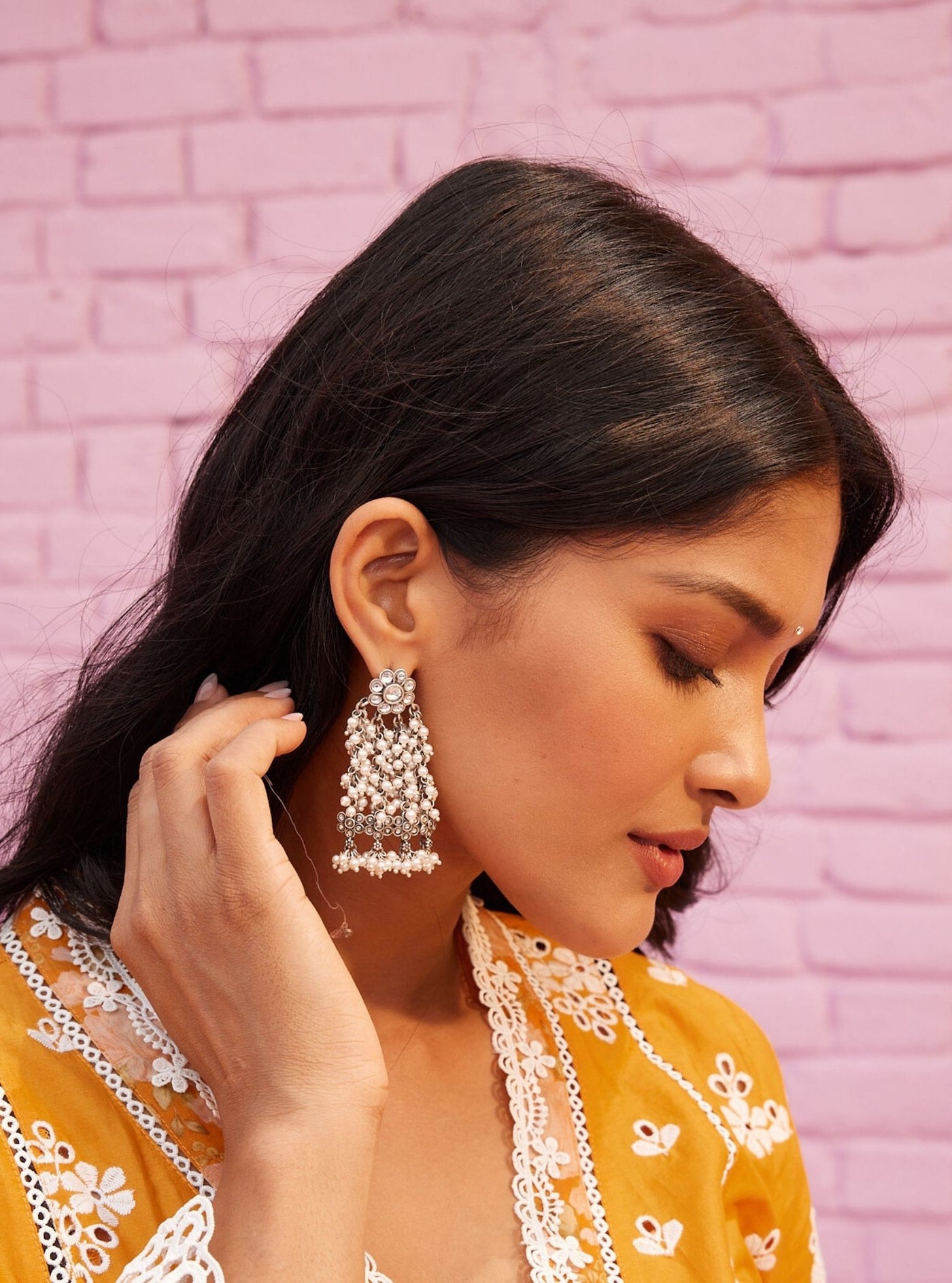 Pure Silver Aadhira Earrings main image 0