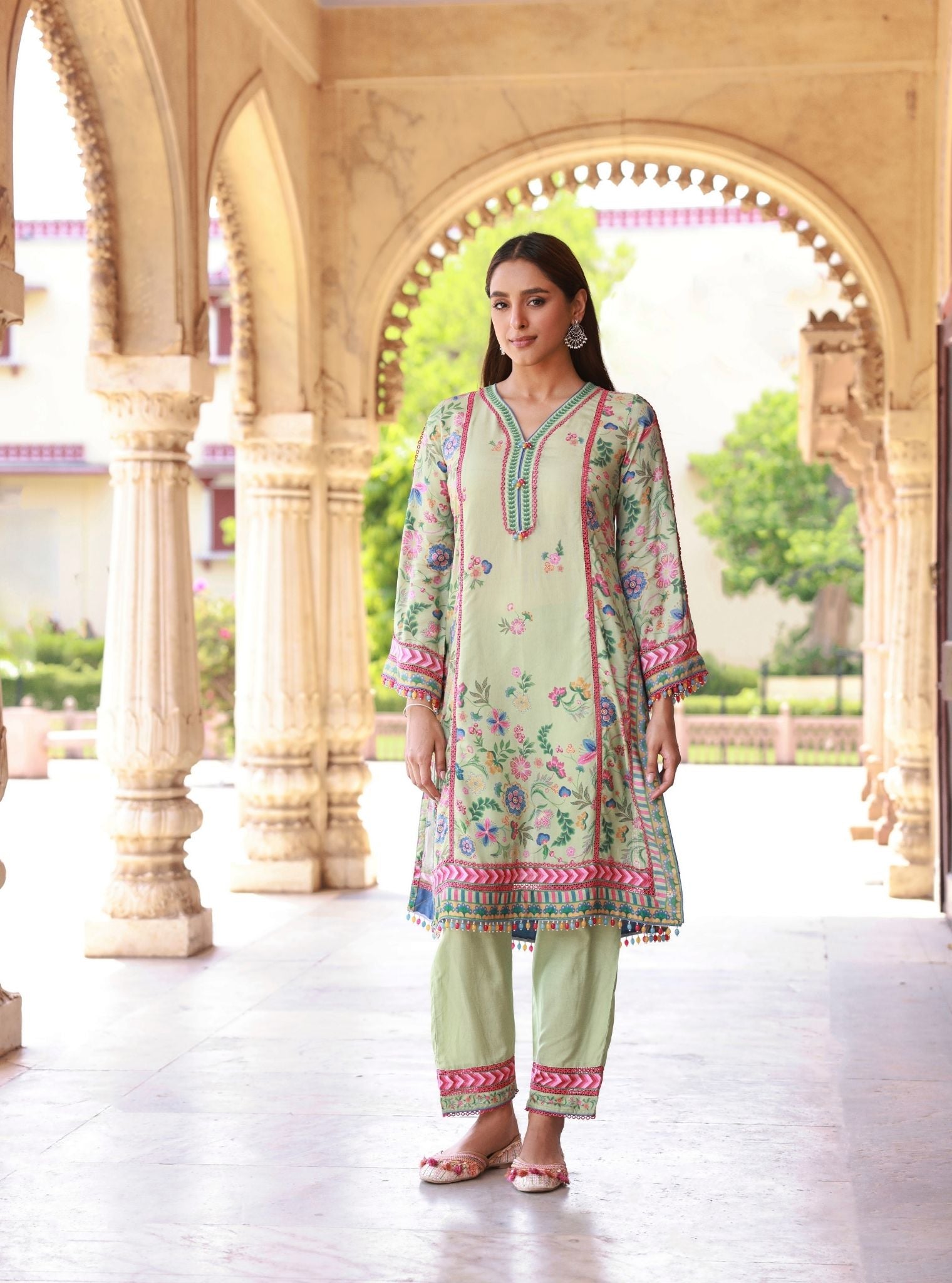 Lelita Green Lawn Kurta Set
