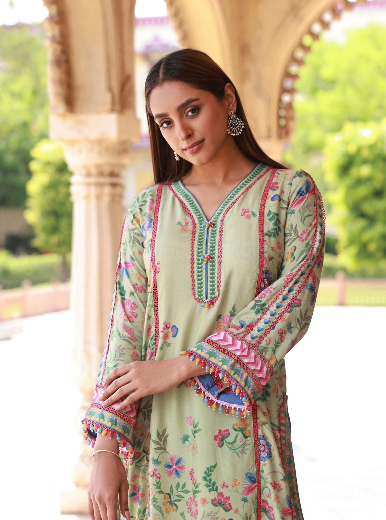 Lelita Green Lawn Kurta Set