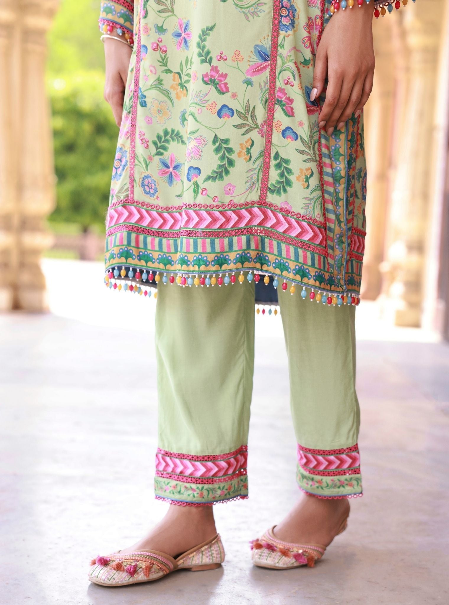 Lelita Green Lawn Kurta Set