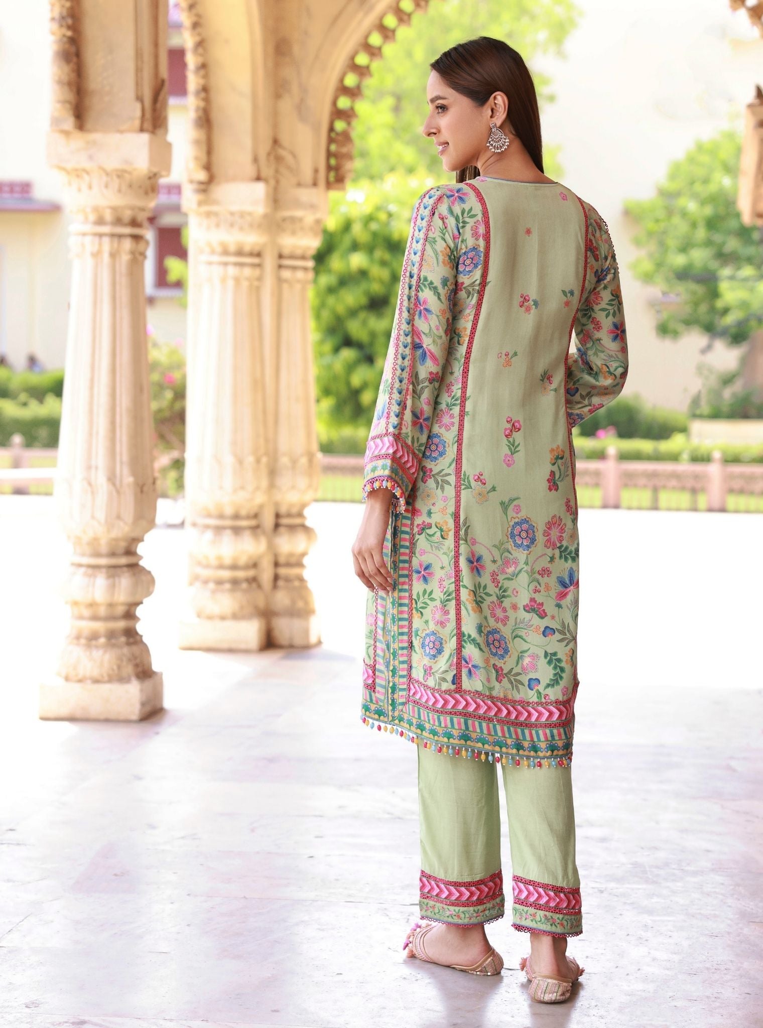 Lelita Green Lawn Kurta Set