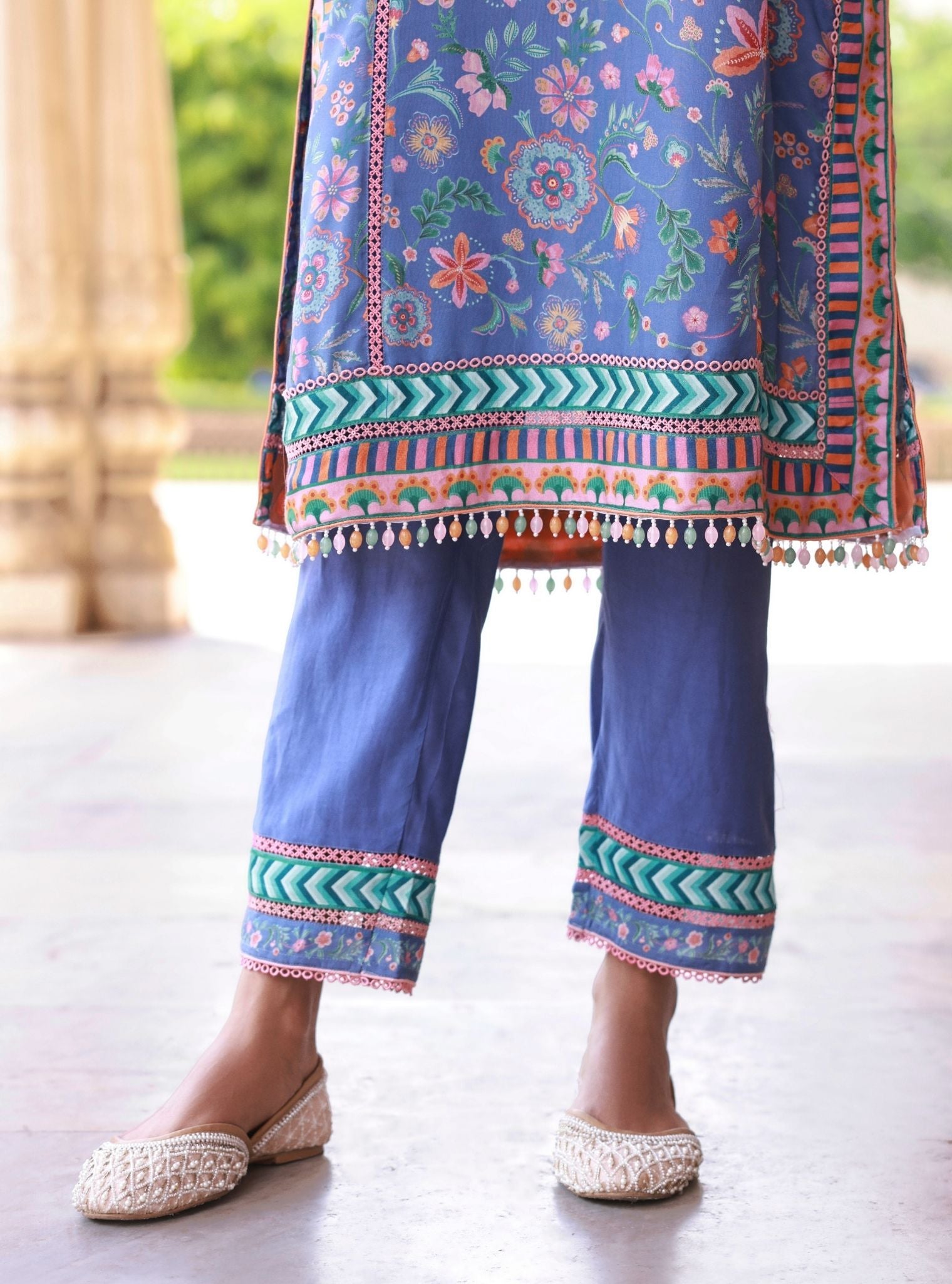 Lelita Steel Blue Kurta Set