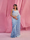 Mulmul Organza Luna Blue Garara main image 1