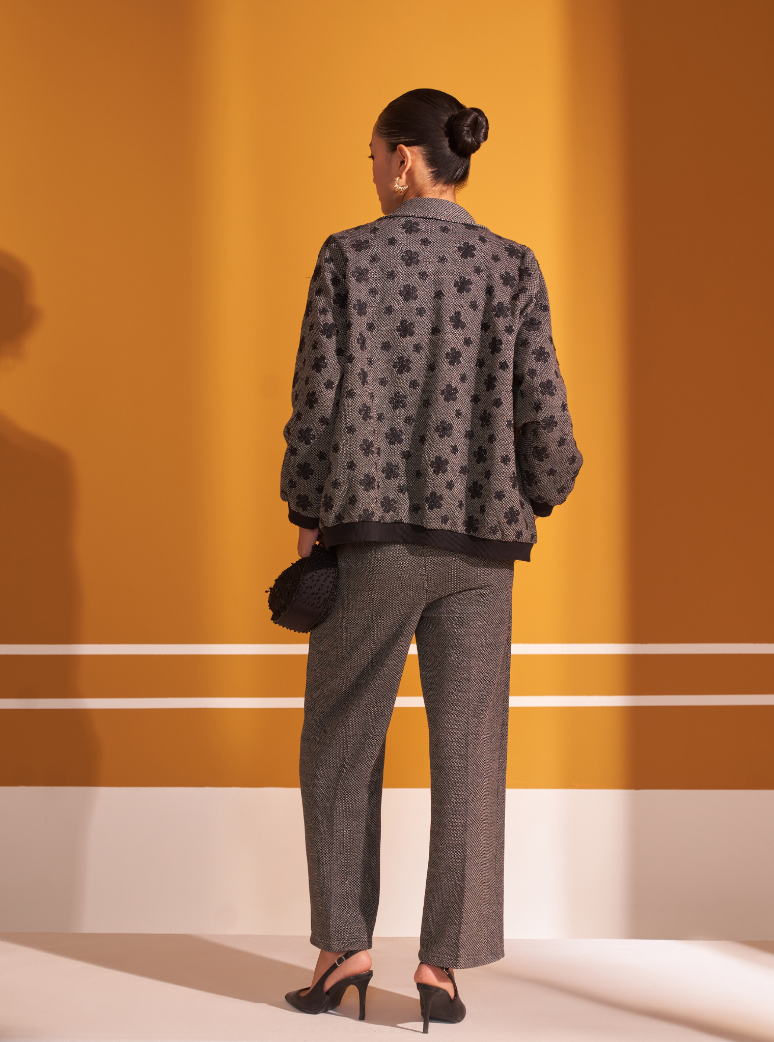 Edith Lurex Knit Black Jacket