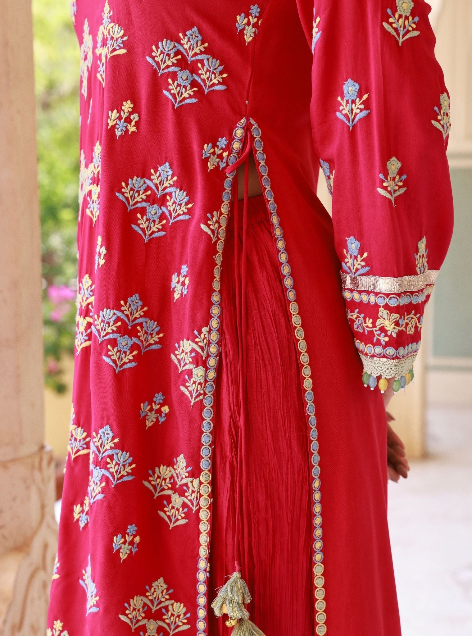 Anekya Fuschia Lawn Sharara Set