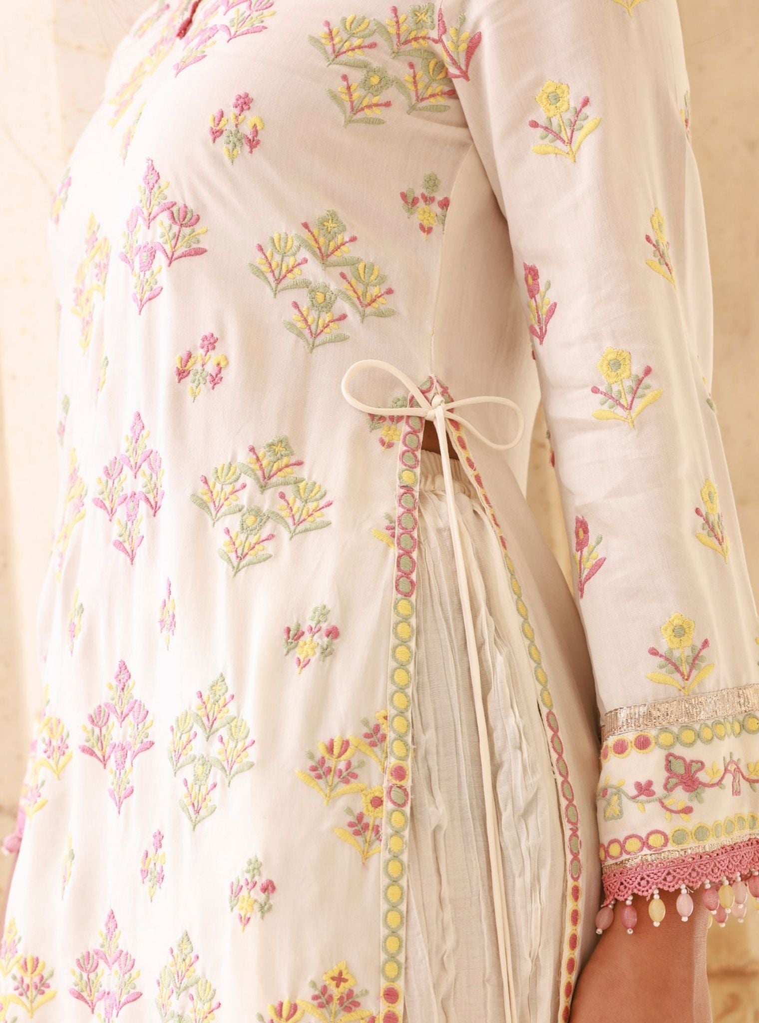 Anekya Off White Lawn Sharara Set