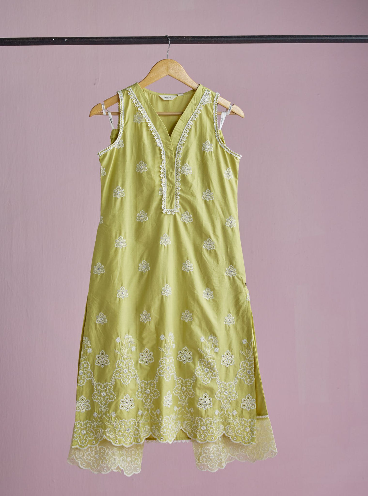 Zoa Supima Cotton Green Kurta with Farshi Salwar