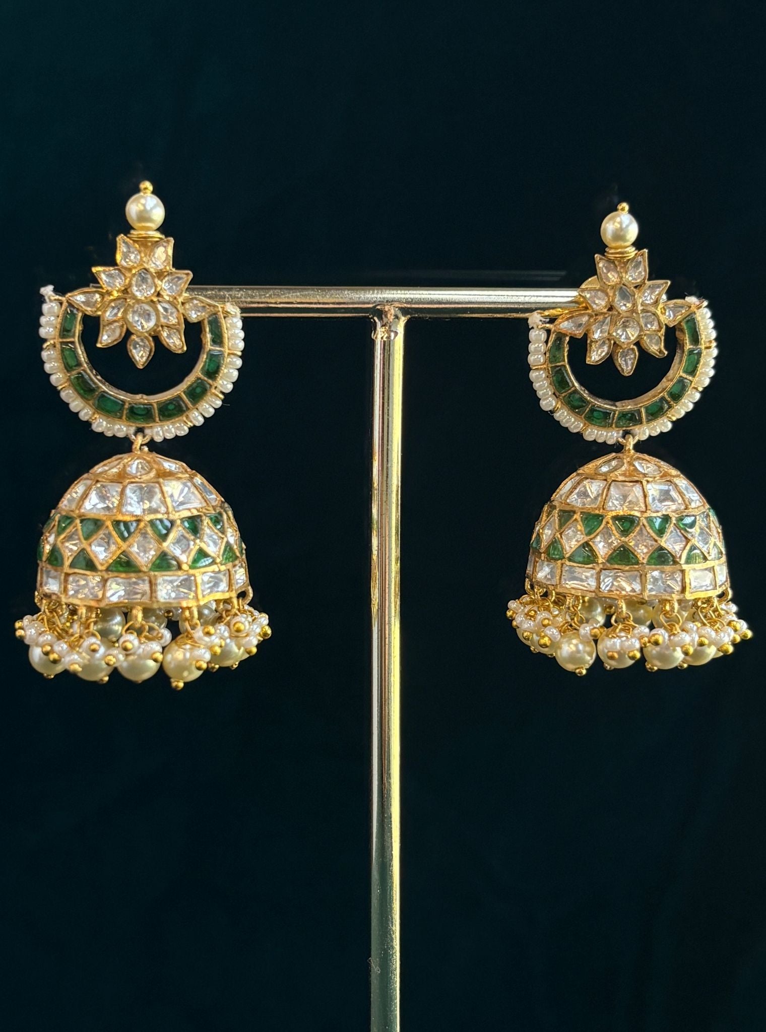Pure Silver Mohini Jhumki