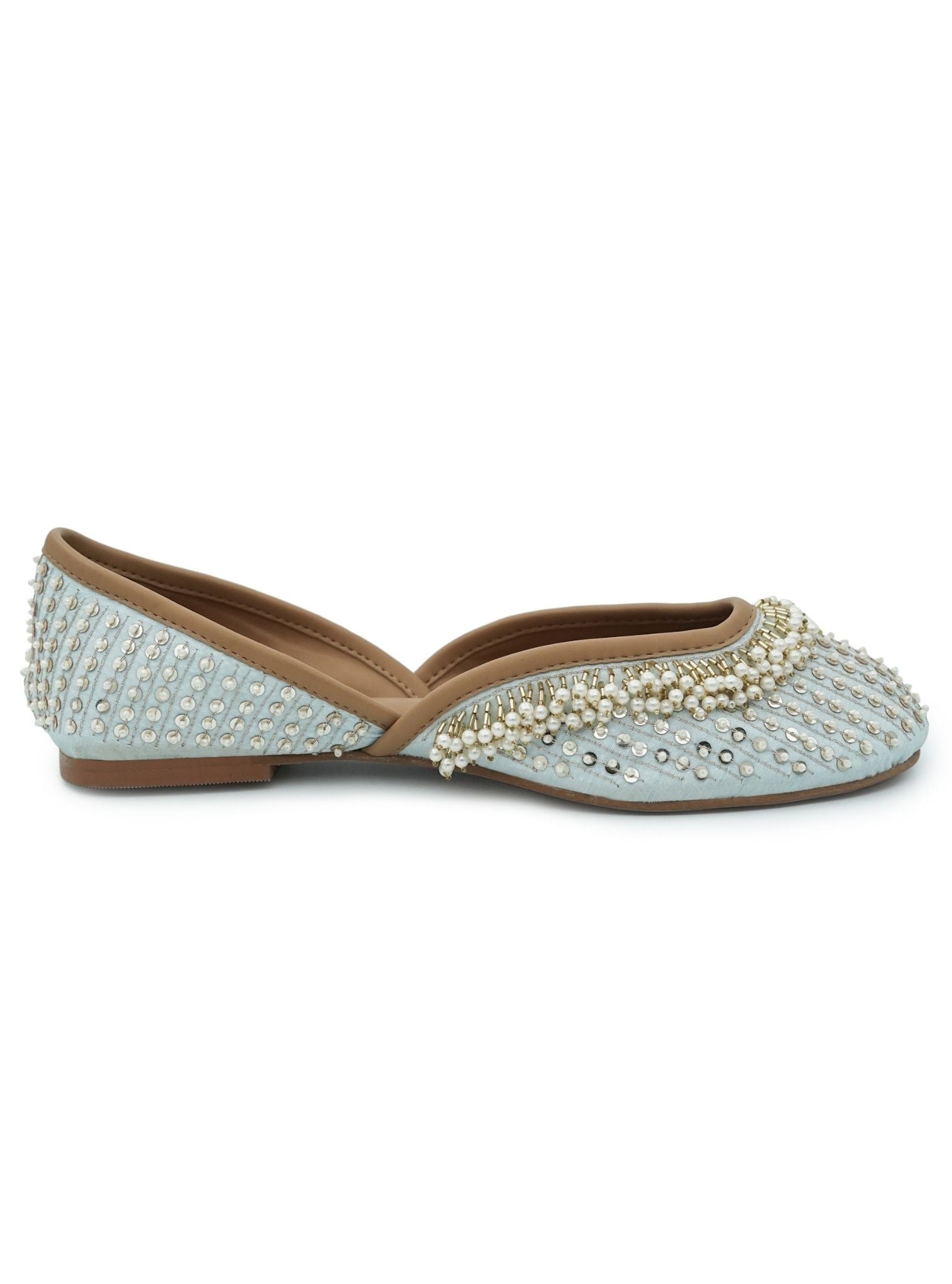 Mulmul Aira Light Blue Vegan Jutti