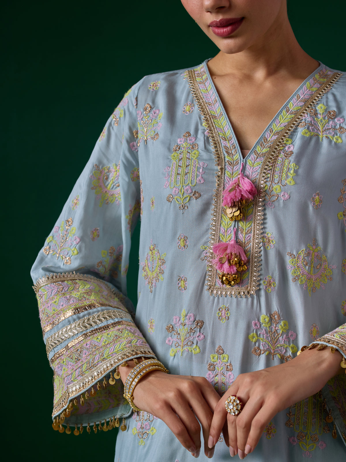 Noreya Lawn Blue Kurta Set