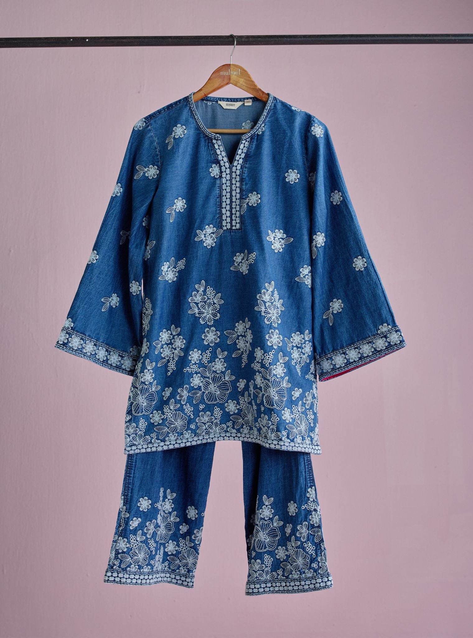 Vienne Denim Kurta Set