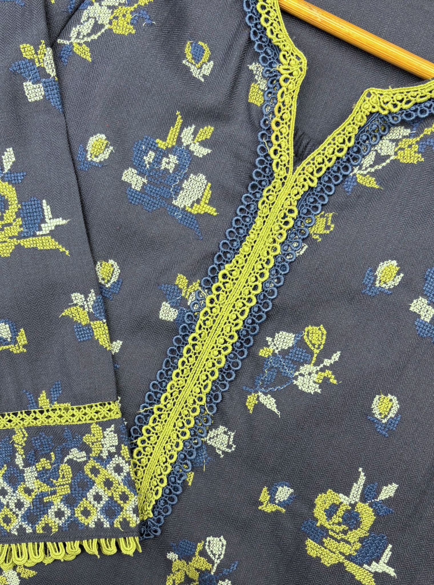 Lottie Wool Navy Kurta Set