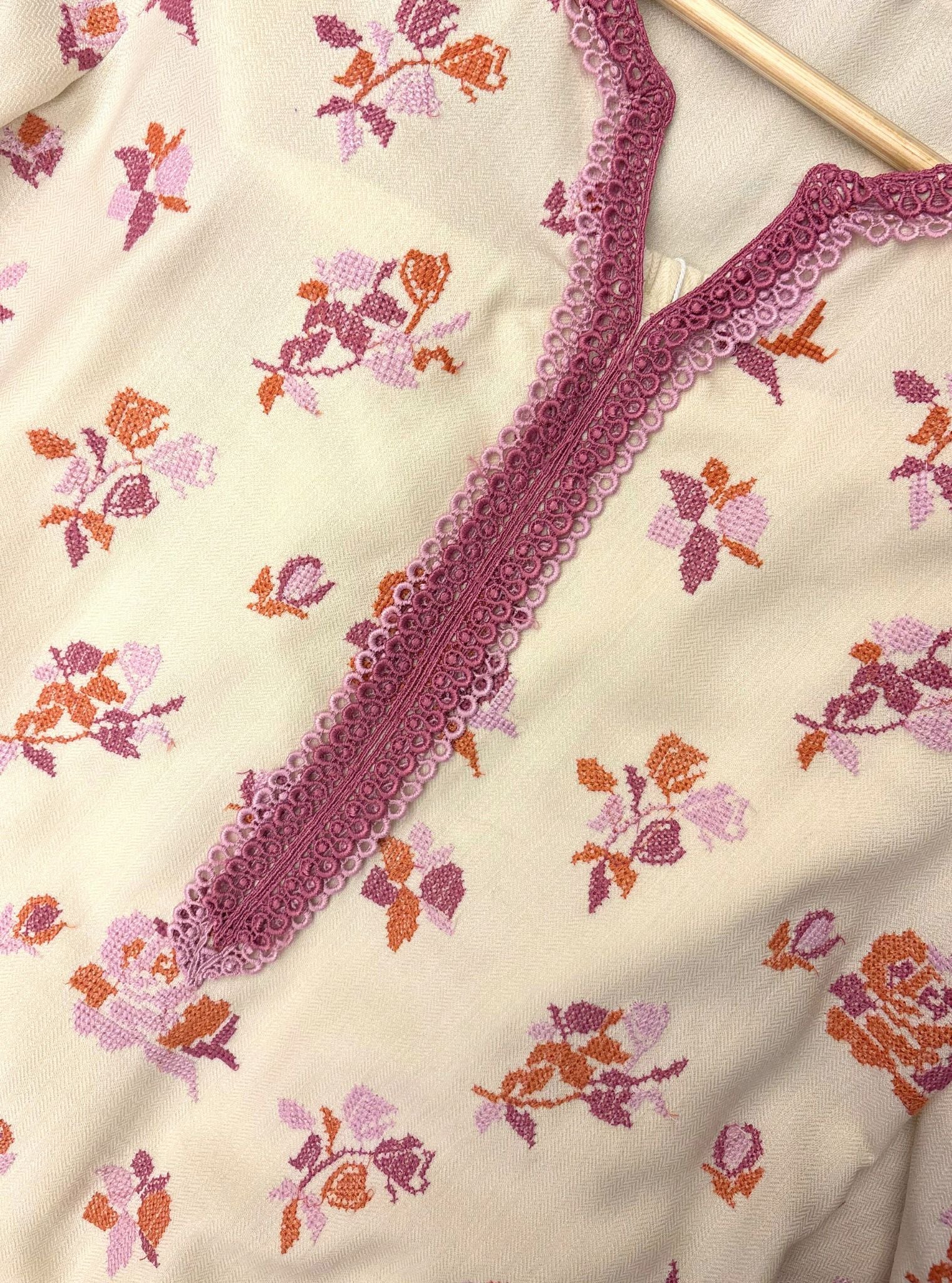 Lottie Wool Off White Kurta Set