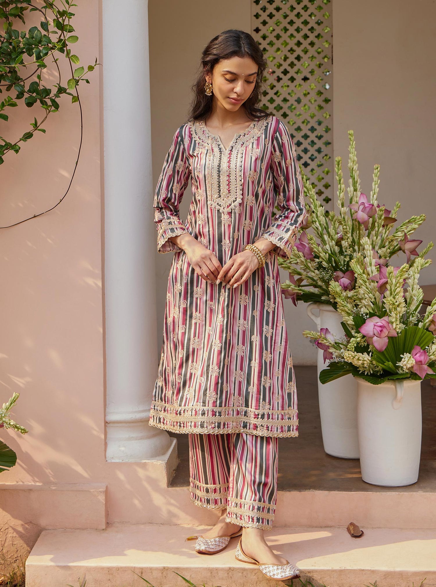 Avasa Pima Blue Kurta Set main image 1