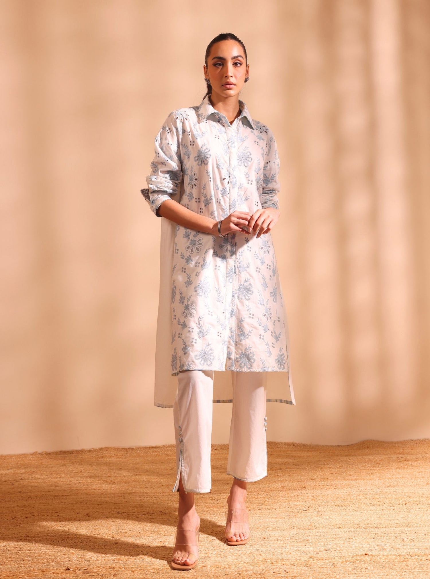Ripon Supima Cotton White Kurta Set