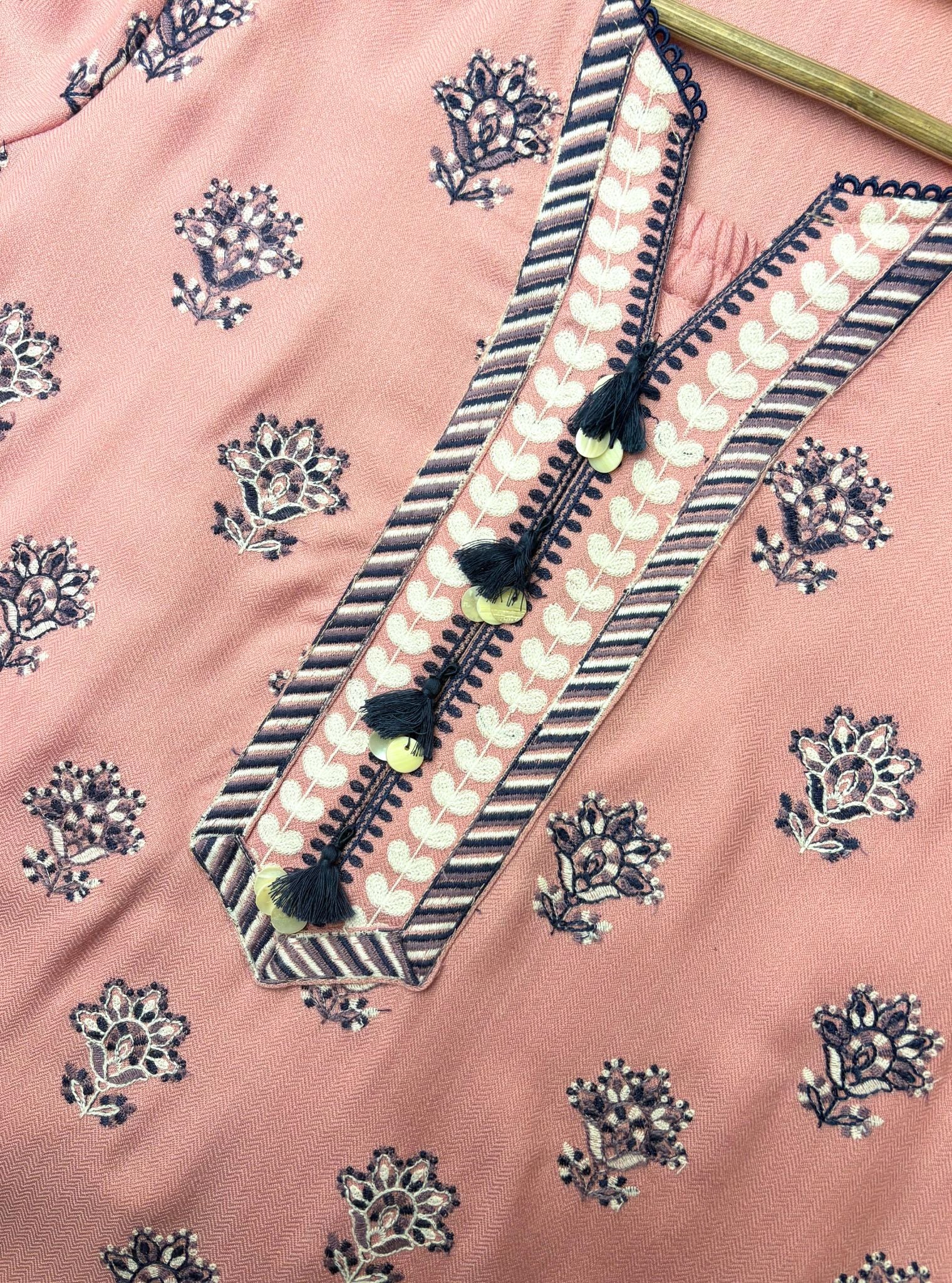 Ophel Wool Pink Kurta Set