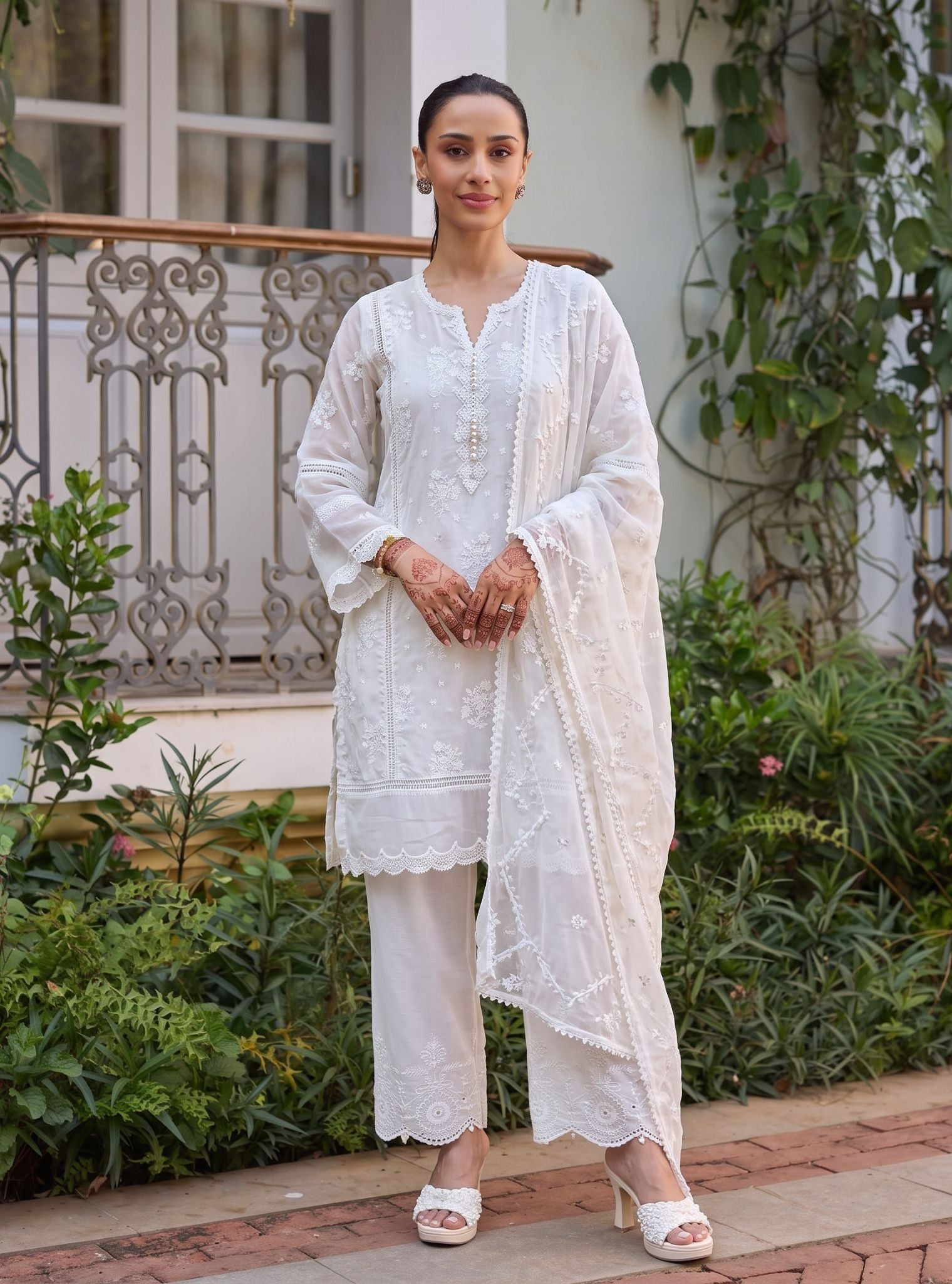 Emmie Supima Cotton White Kurta Set