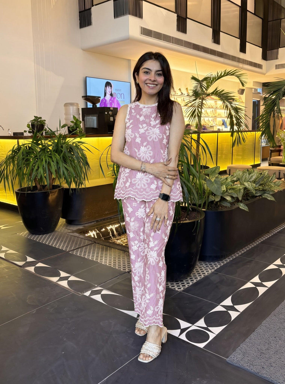 Neve Supima Cotton Pink Co-ord Set