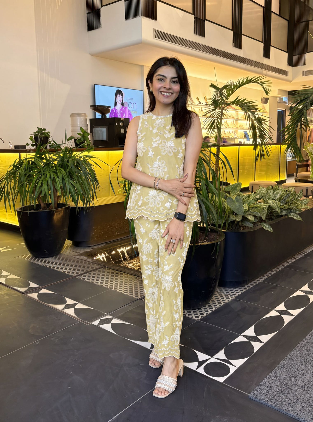 Neve Supima Cotton Lime Co-ord Set