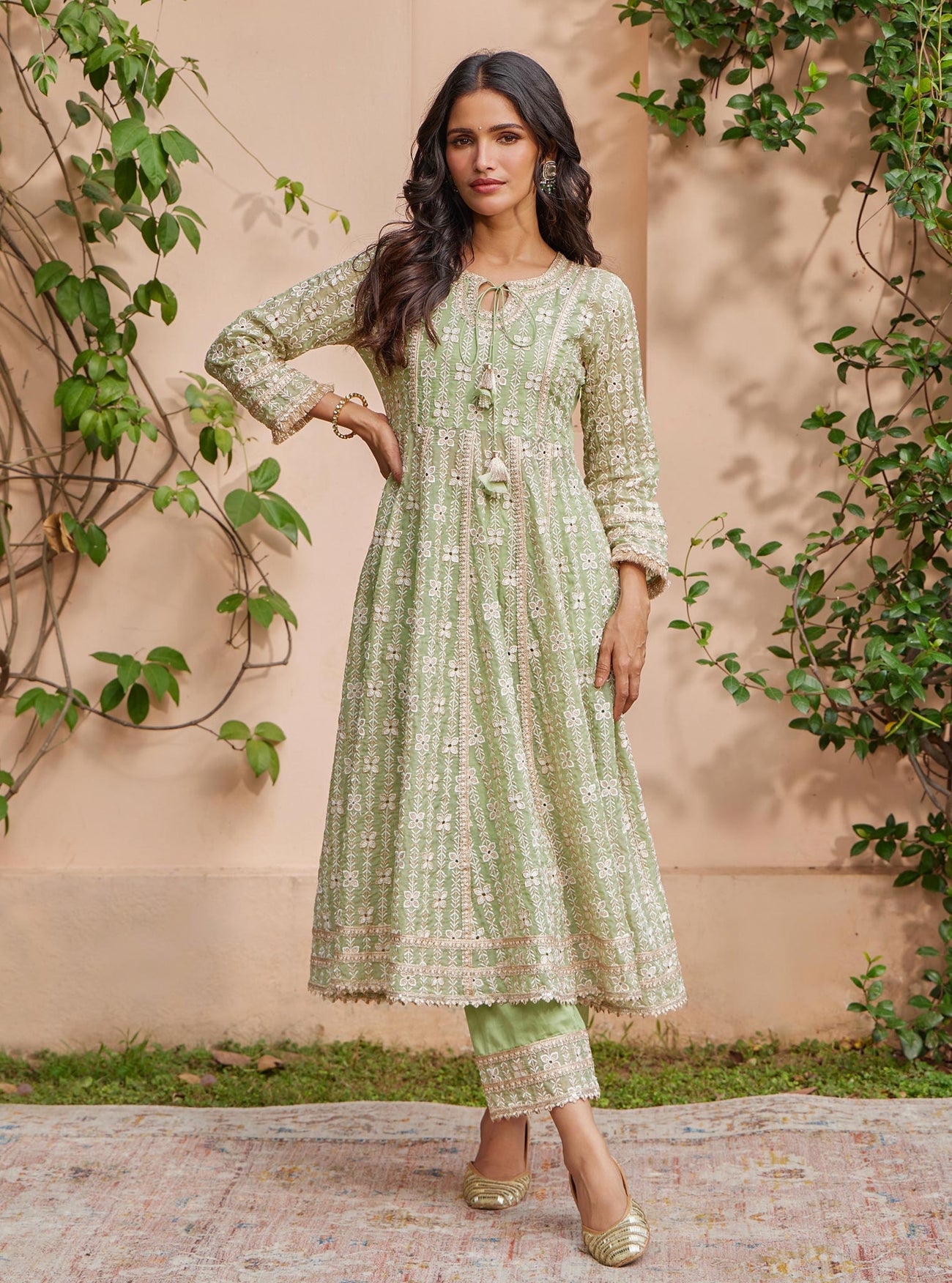 Arka Cotton Checked Short Kurta main image 0