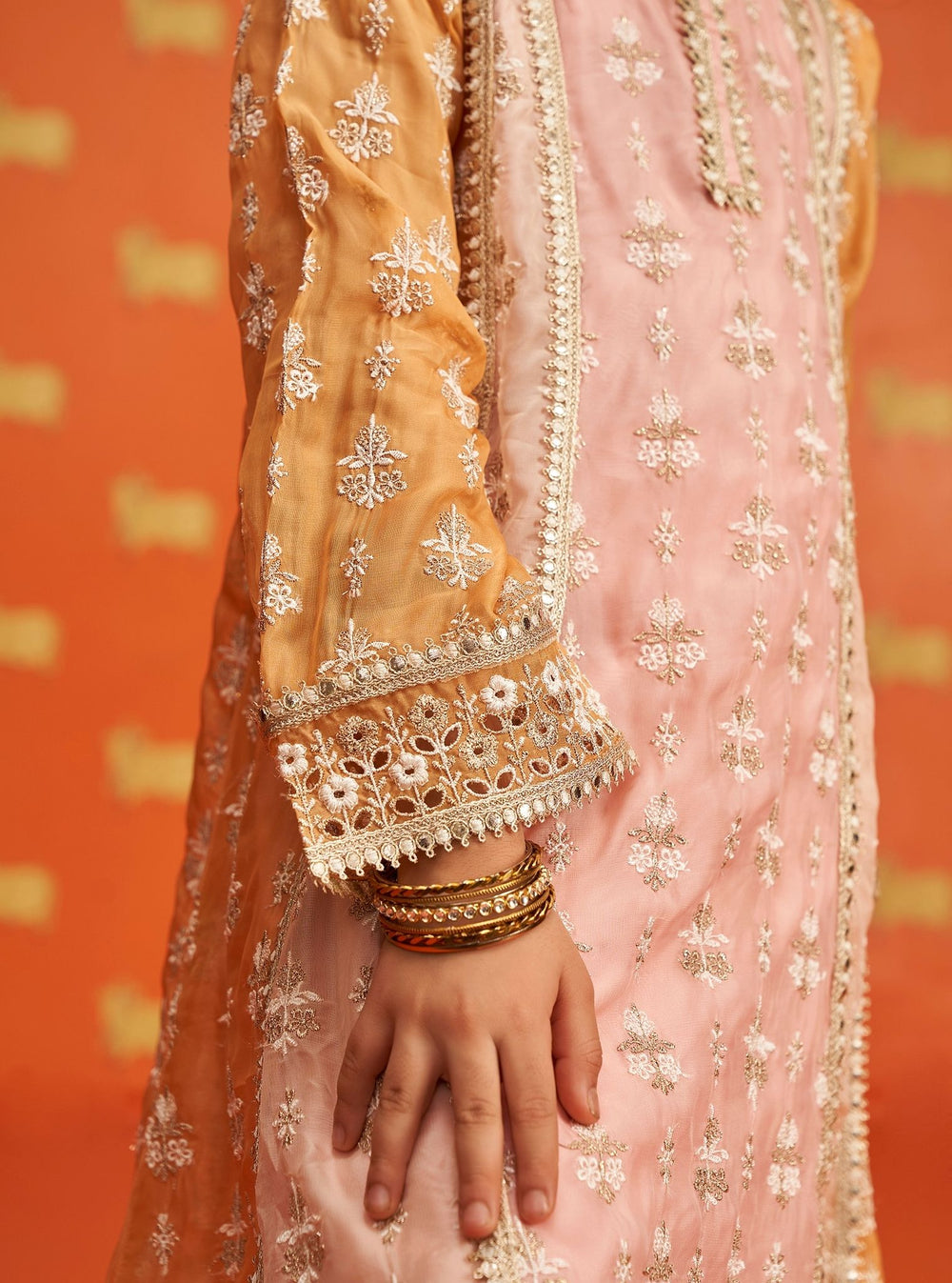 Mulmul Organza Antona Pink Dupatta main image 0