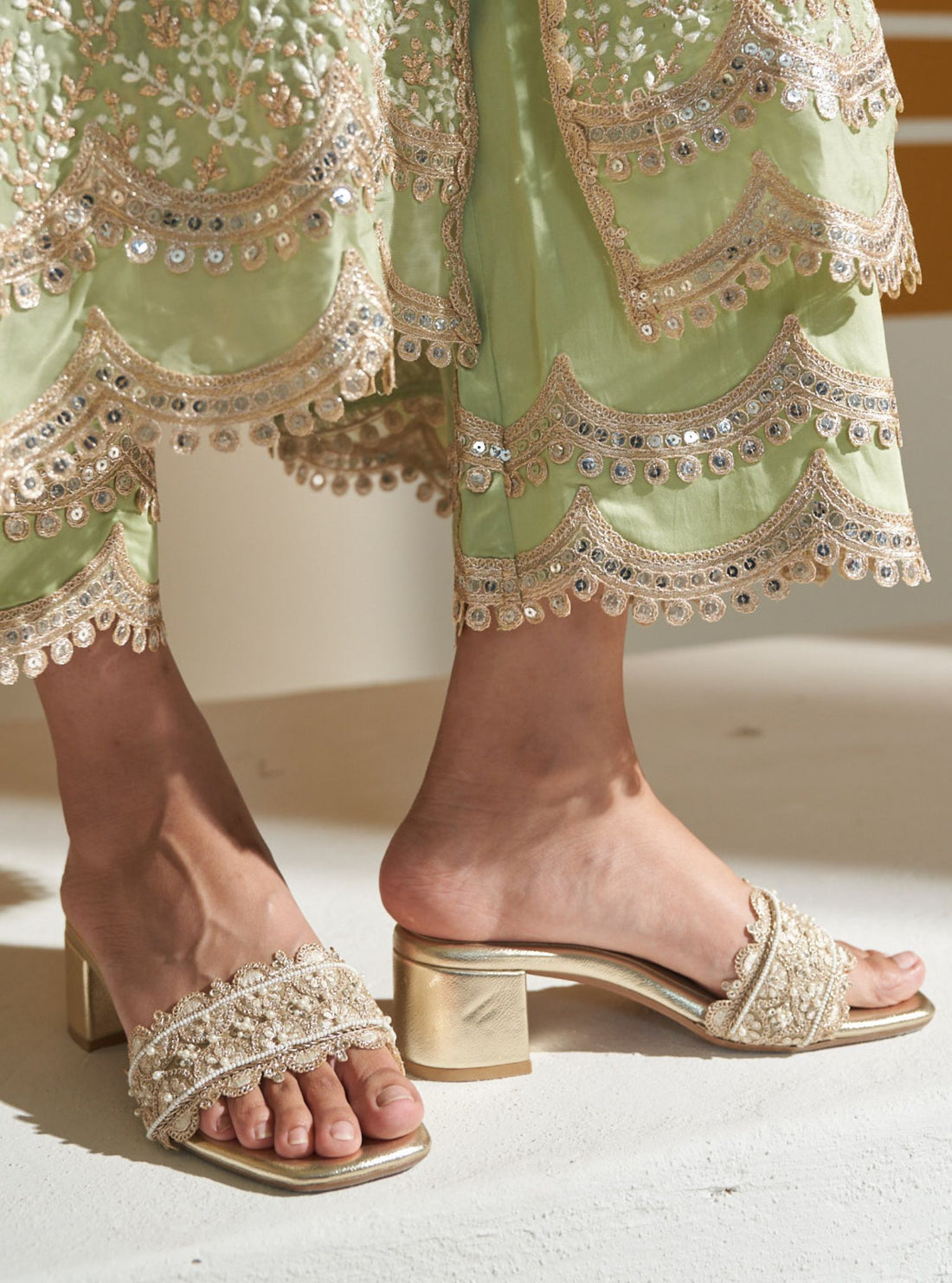 Noor Gold Vegan Kohla Heel