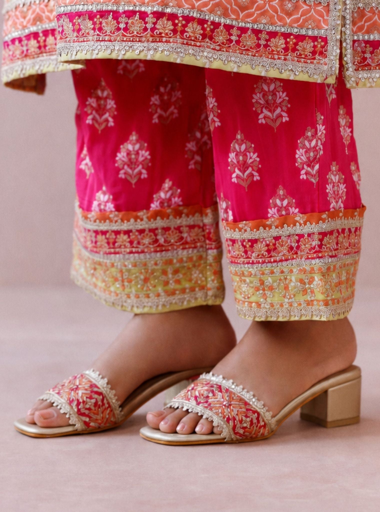 Salvia Fushia Vegan Block Heel