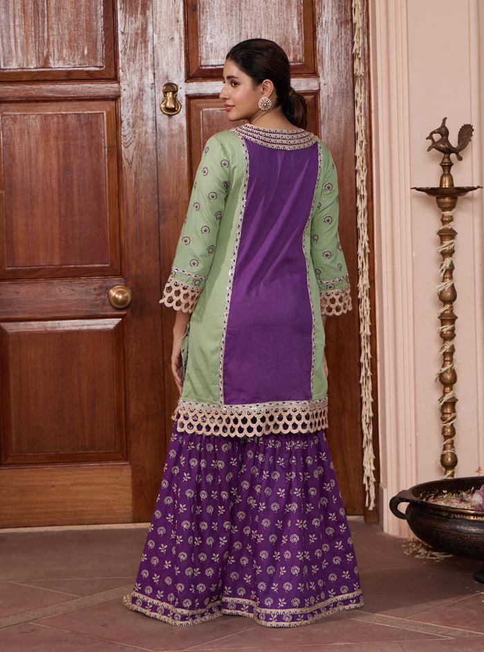Pravi Pima Green Kurta Set