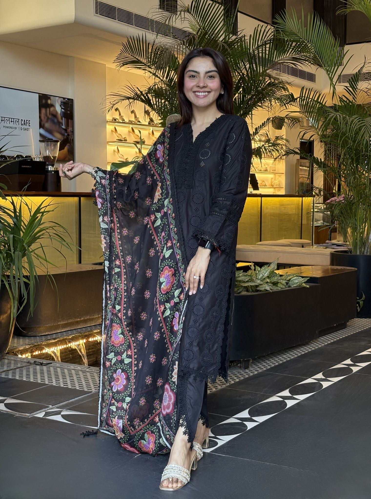 Hiral Supima Cotton Black Kurta Set