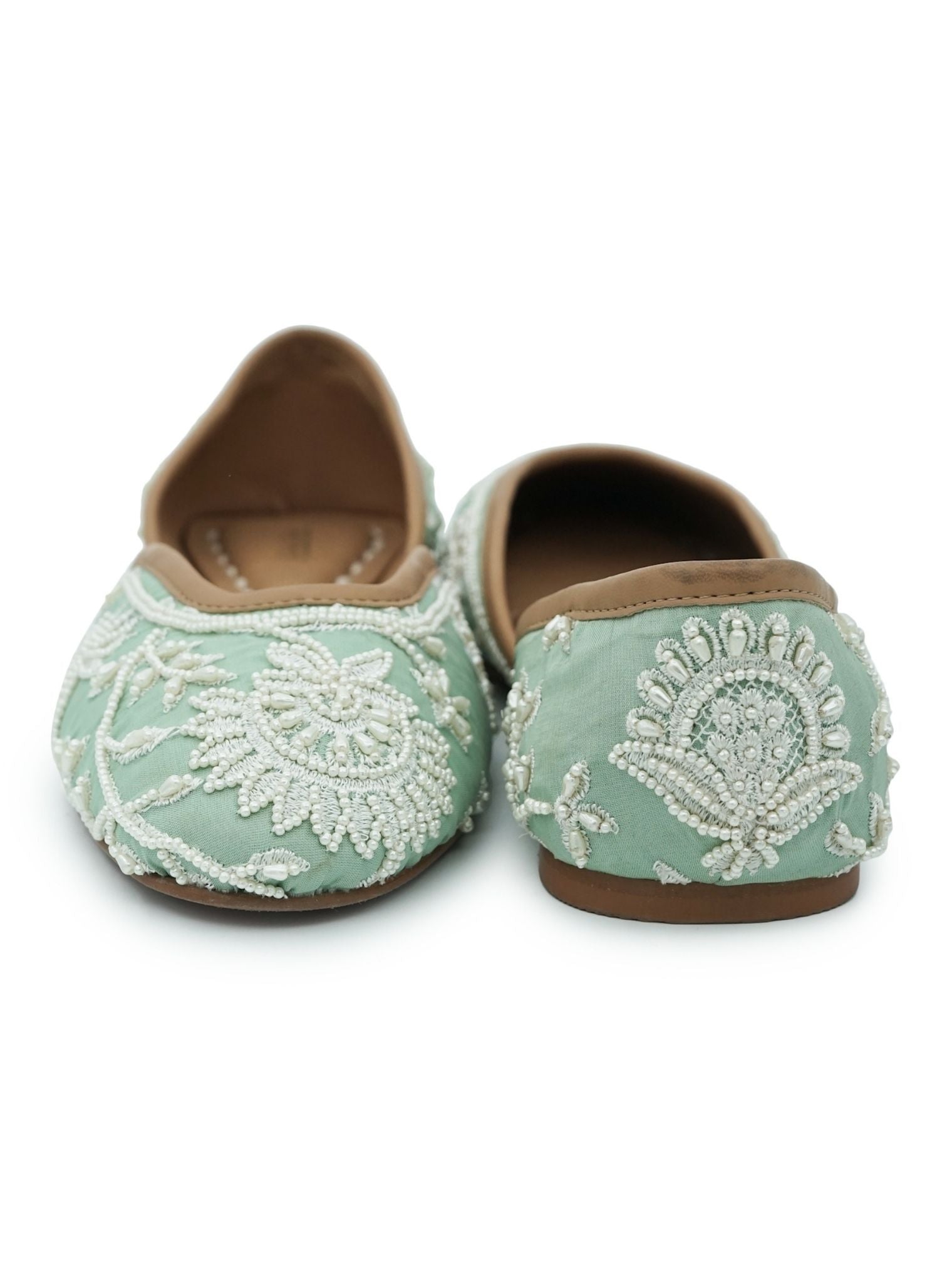 Mulmul Mira Light green Vegan Jutti