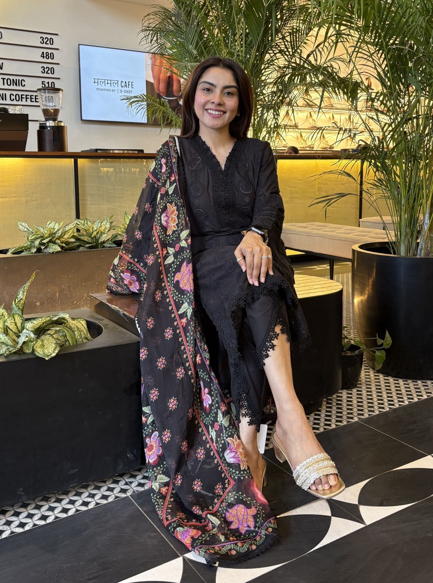 Hiral Supima Cotton Black Kurta Set
