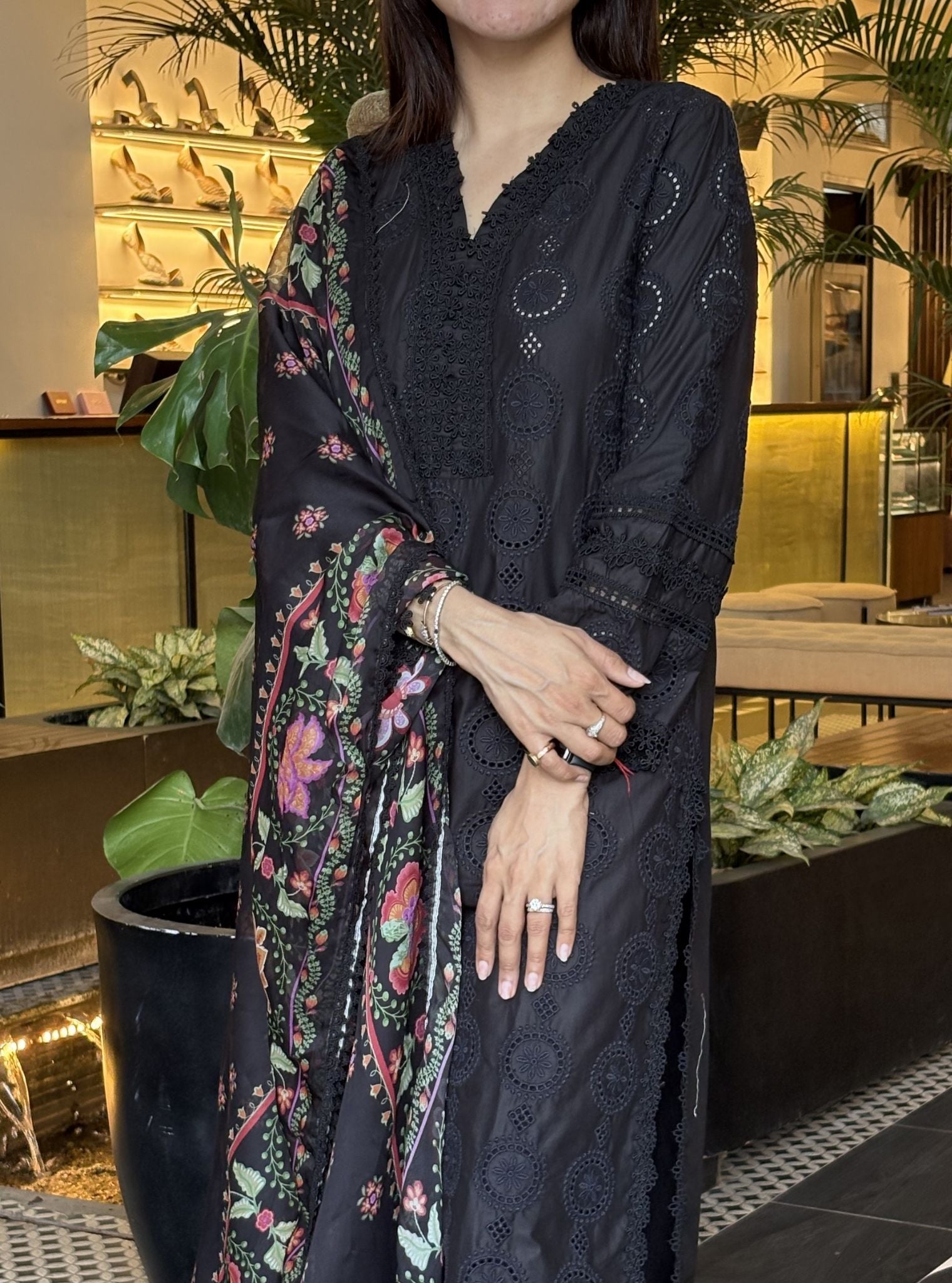 Hiral Supima Cotton Black Kurta Set