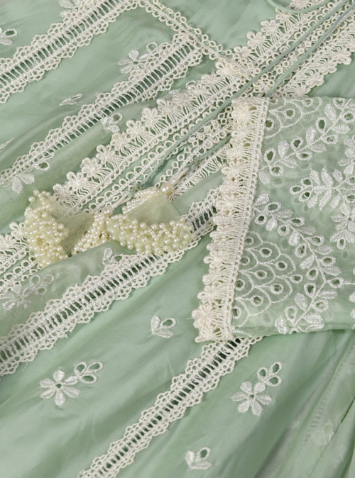 Mulmul Organza Sheffield Anarkali Kurta